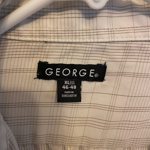 Men’s Dress shirt Brand George XL 46-48 - Picture 3 of 3